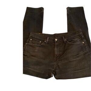 Levis 508 tapered straight leg mens jeans in black 33x32